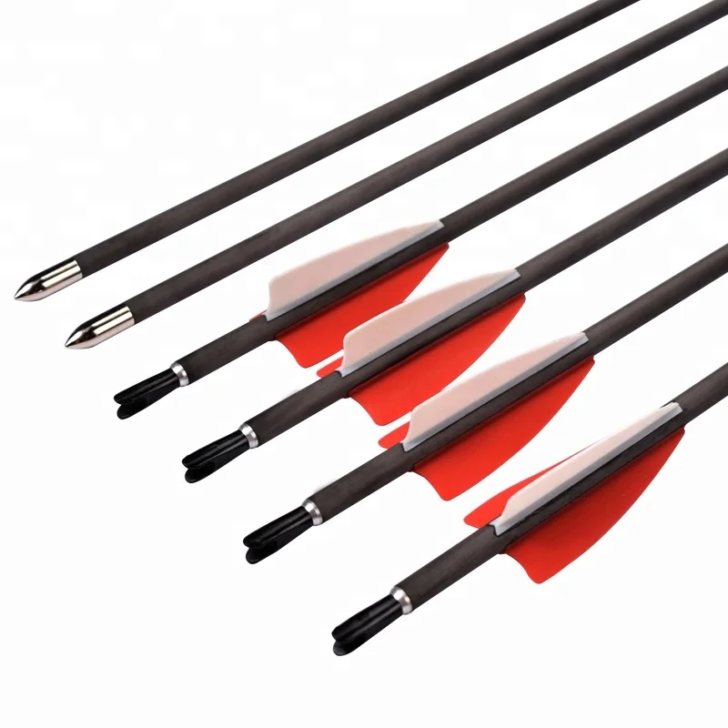 Archery Carbon Arrows I.D.4.2mm for Archery Recurve Bow Compound Bow Shooting Hunting