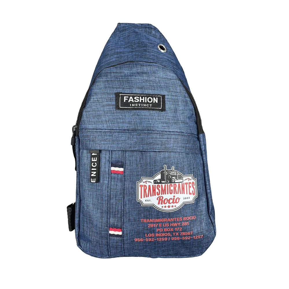 Custom Multifunction Outdoor Sport Shoulder Chest Bag Men Casual Fashion Waterproof Oxford Fanny Pack For Daily Use