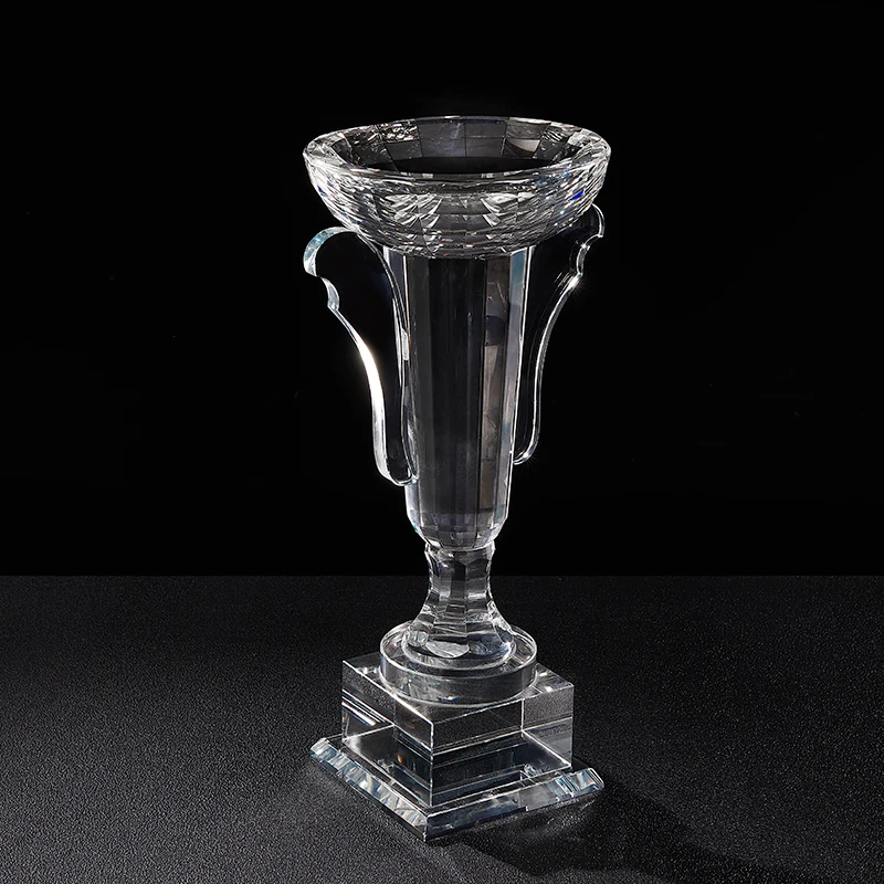 
Hot sale big cup crystal trophy award personalized engraving for souvenir gift 