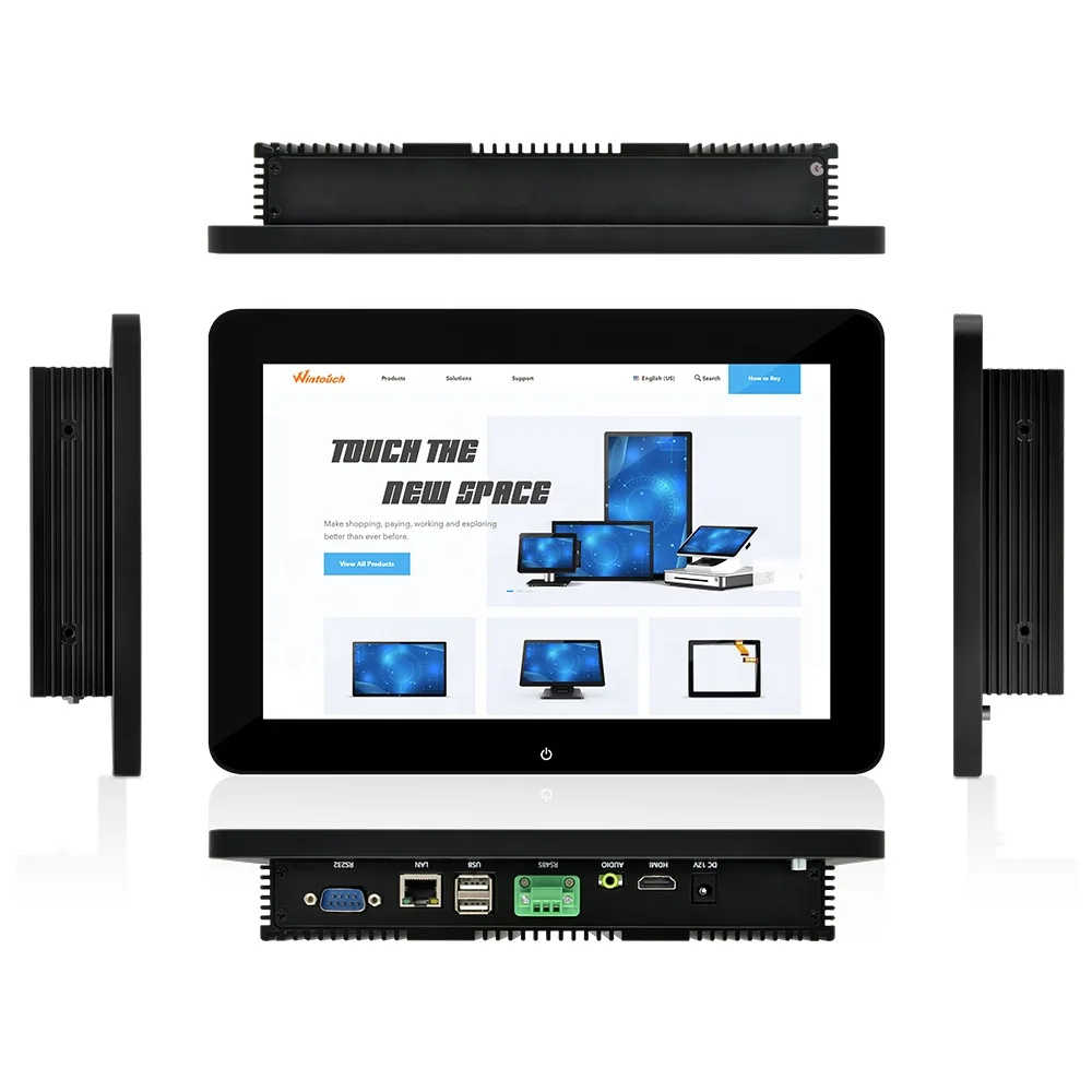 10 точек касания IP65 емкостный сенсорный экран 1 дюймов промышленный планшетный ПК с системой андроида