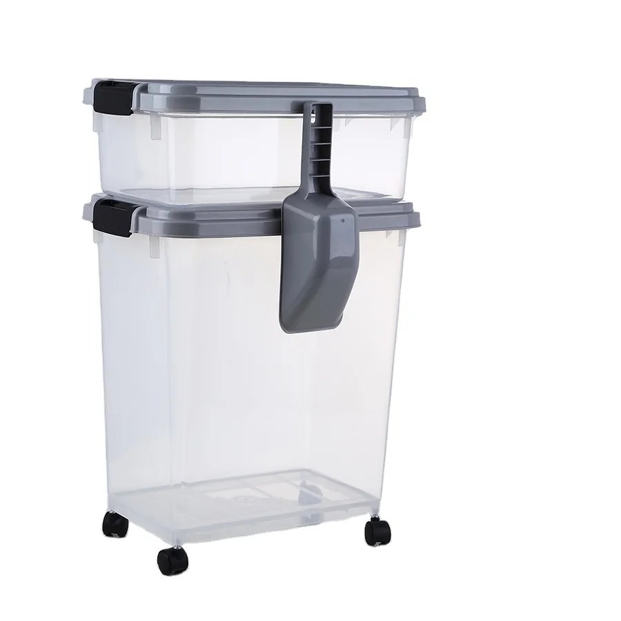 STROBIGO Wholesale Stackable Plastic Airtight Pet Dry Food Storage Bins, Pet Food Containers/
