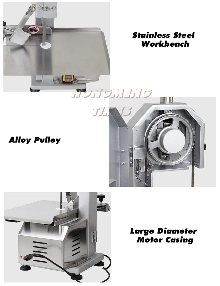 Heavy Duty Bone Meat Sawing Machine, High Efficiency, Stainless Steel, 220V/110V, Perfect for Restaurants and Food Shops