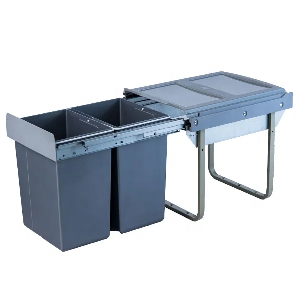 Горячая Распродажа, пластиковый выдвижной контейнер для мусора, мусорный контейнер для кухонного шкафа