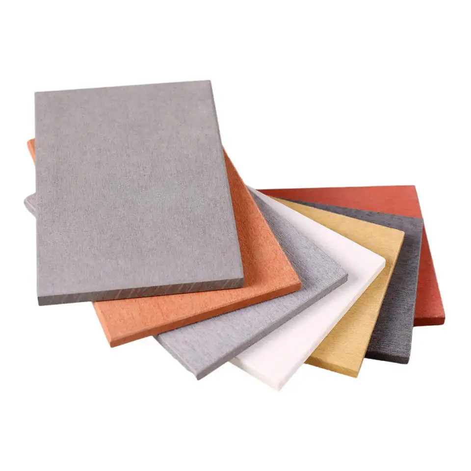 Non-asbestos Modern Fireproof Cellulose Fiber Cement Board Waterproof 5mm 12mm Cement Fiber Board Price