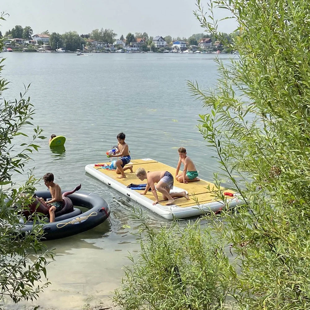  Досуг Land 422 надувной плавающий остров плот надувная фольга водный ГИДРОЦИКЛ поплавок платформа с