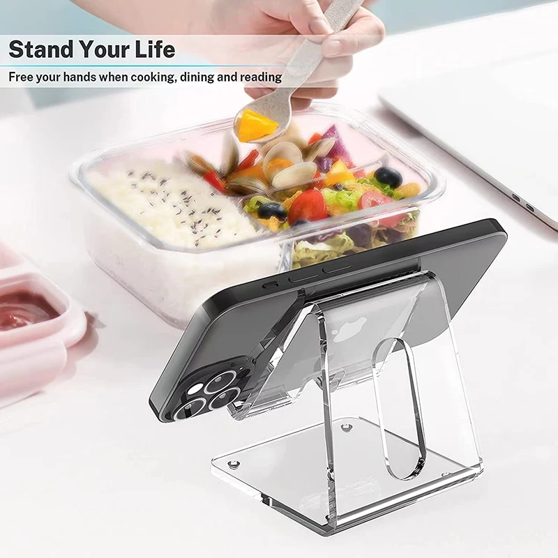 Wholesale Clear Acrylic Mobile Phone Holder Phone Display Stand  Mobile Tablet Holder Cell Phone Stand