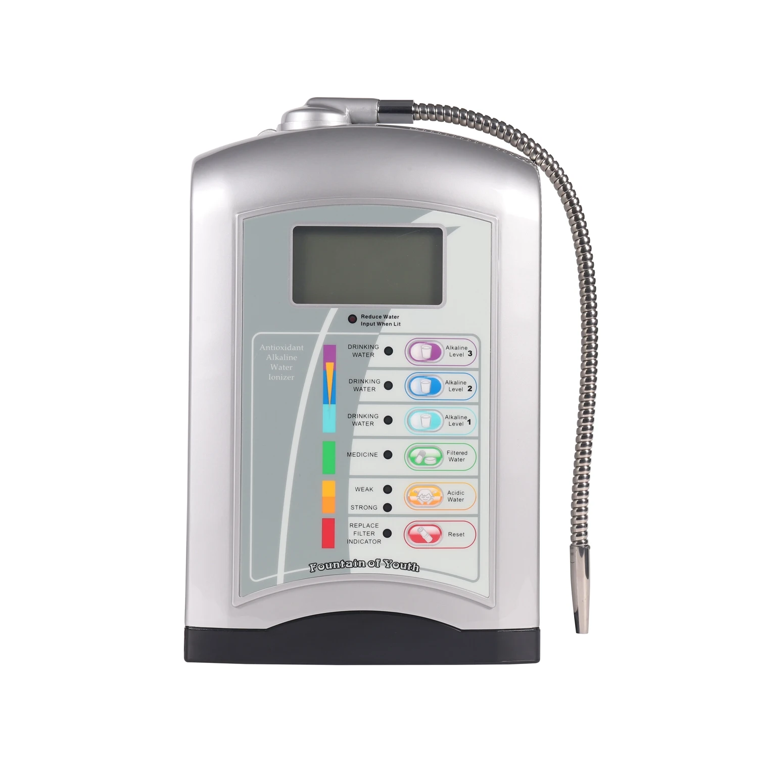pH 2.5 to 10 water ionizer multifunctional hydrogen alkaline water generator