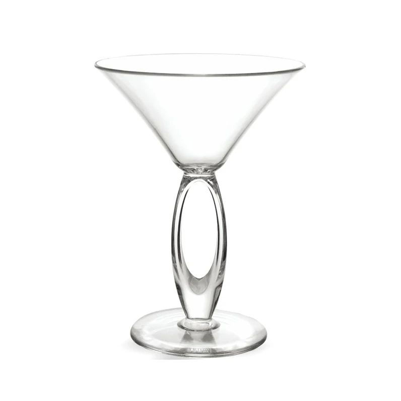 Plastic Cocktail Glass Colored Martini Wine Glass 8oz Polycarbonate Unique Martini Glass
