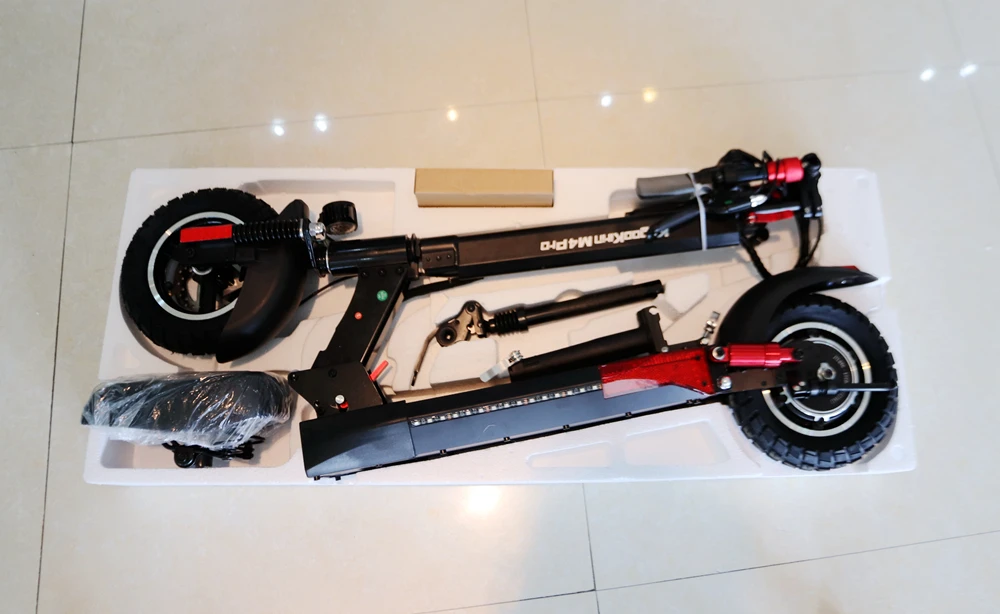 Складной и портативный Электрический скутер Kugoo M4 Pro, максимальная скорость 50 км/ч, 10 дюймов, 500 Вт