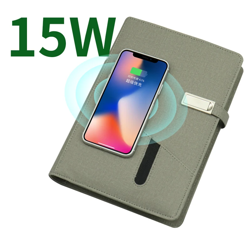 Новый Многофункциональный 15 Вт беспроводной зарядки Power Bank ноутбук с батареей 8000 мАч 16 ГБ супер быстрая зарядка Органайзер питания