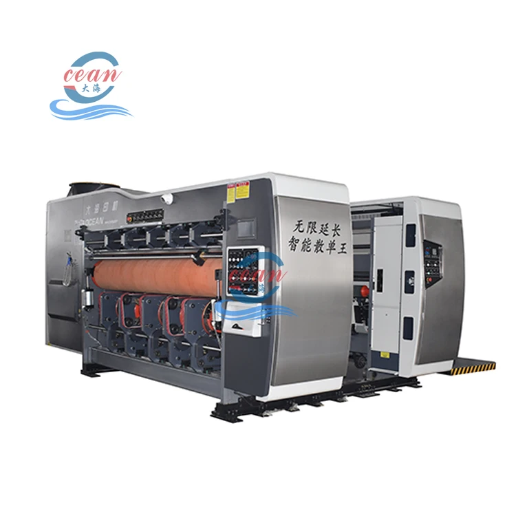 Automatic corrugate cardboard making machine printing die cutting machine