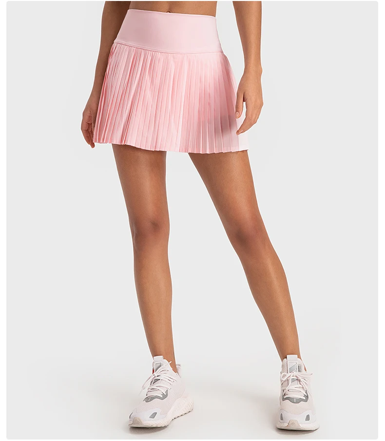 custom women high waist mini pleated tennis skirts with inner pocket workout pant skirt tennis wear ladies golf shorts skirts