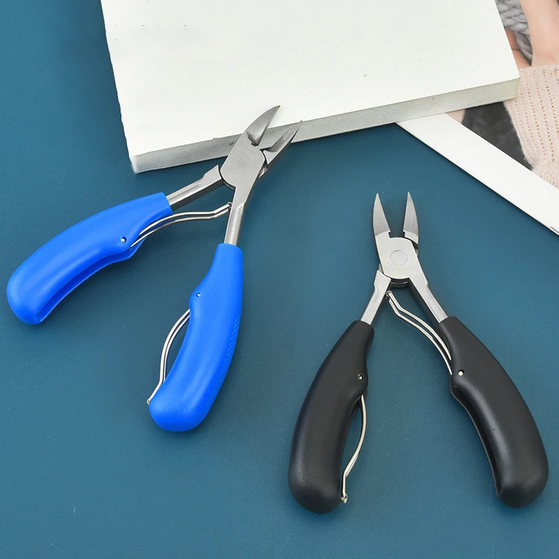 Wholesale Stainless Steel Manicure Pedicure Tool Dead Skin Pliers Double Spring Ingrown Cuticle Nipper