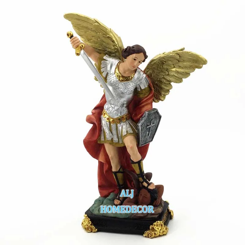 
Roman style St.Michael resin figurines sculptures OEM custom handmade religious catholic art statues 