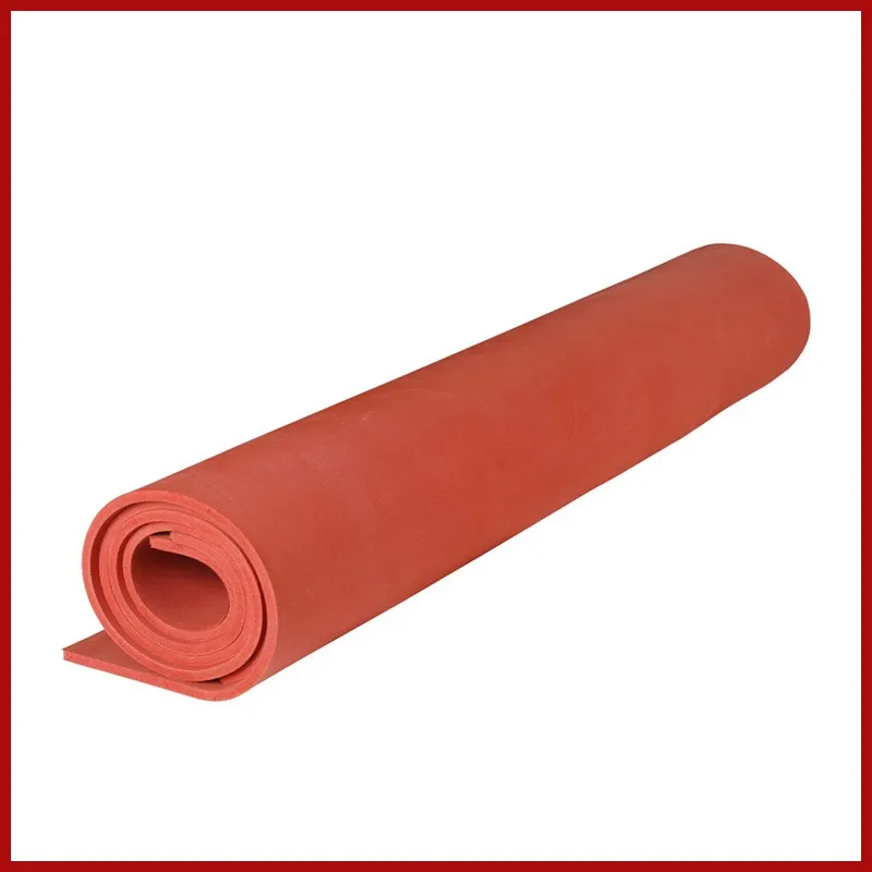 Red high temperature resistant silicone foam plate heat stamping machine heat insulation pad wear resistance