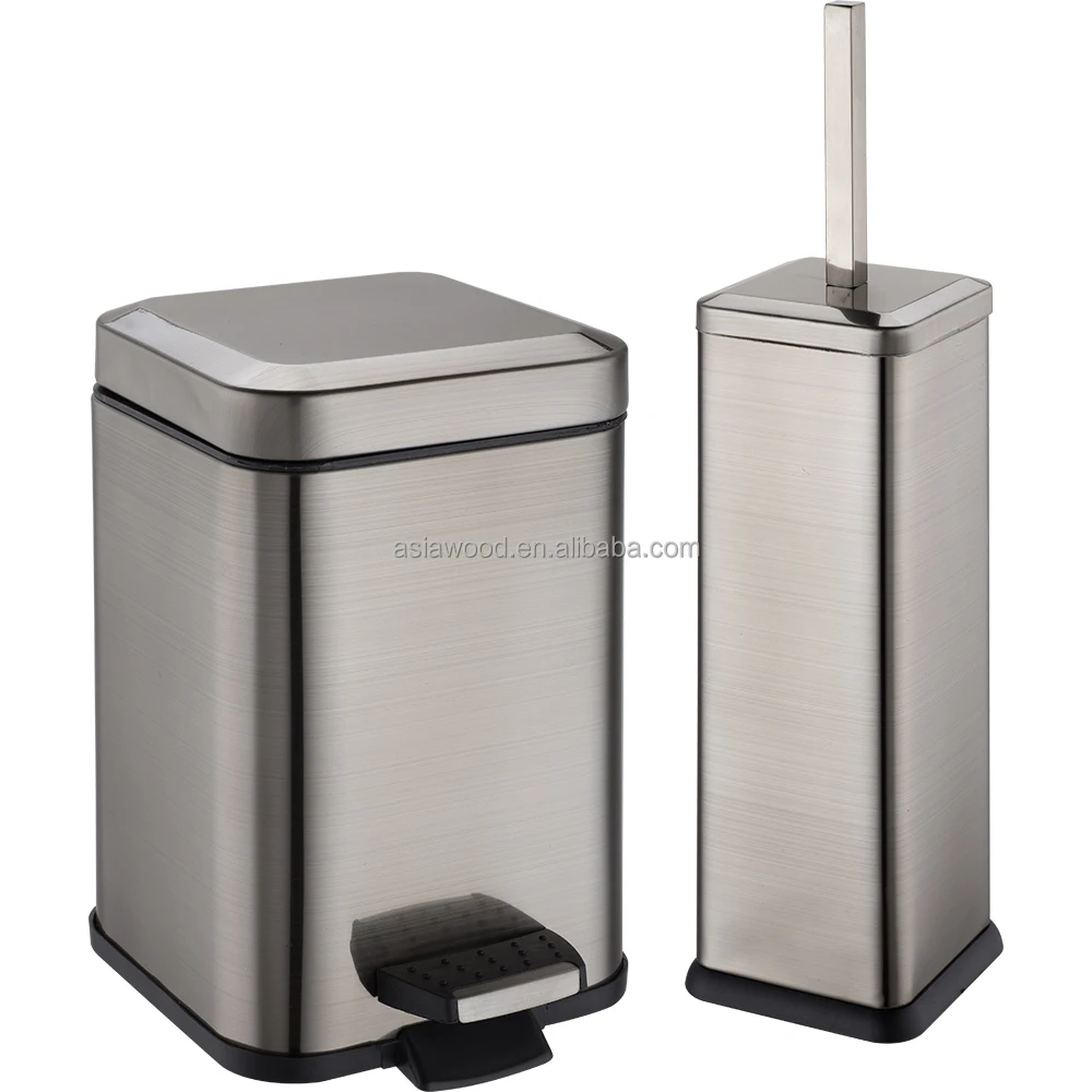 Современная корзина для мусора, умная корзина для мусора, держатели для туалетных щёток, ведро для хранения из нержавеющей стали, металл 40 дней после одобрения образца