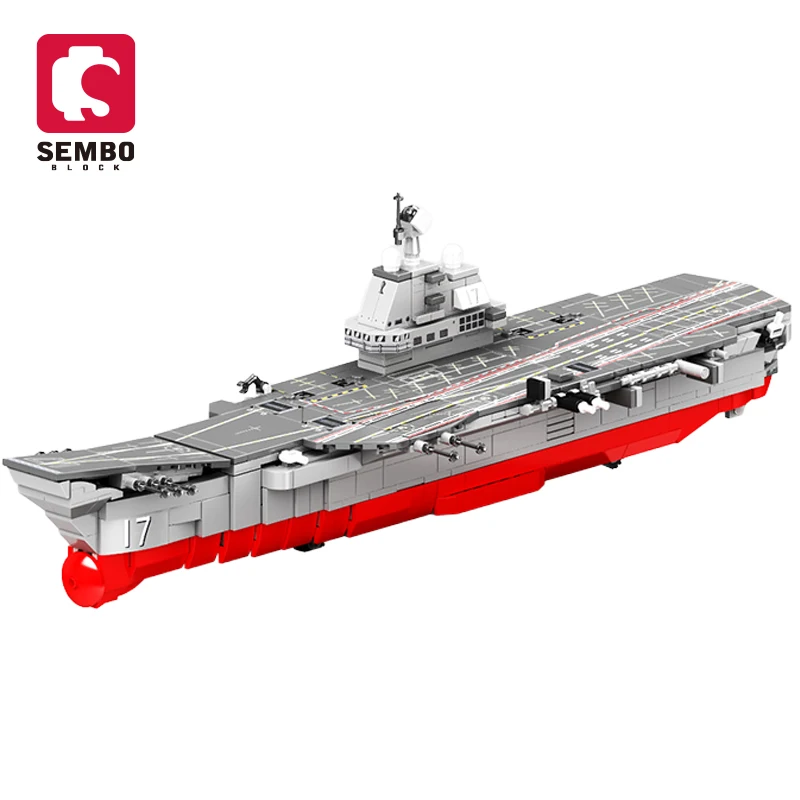 SEMBO блок мощной страны series_208015-208022 Shandong для строительства авианосца 8 в 1 набор 1091 шт.