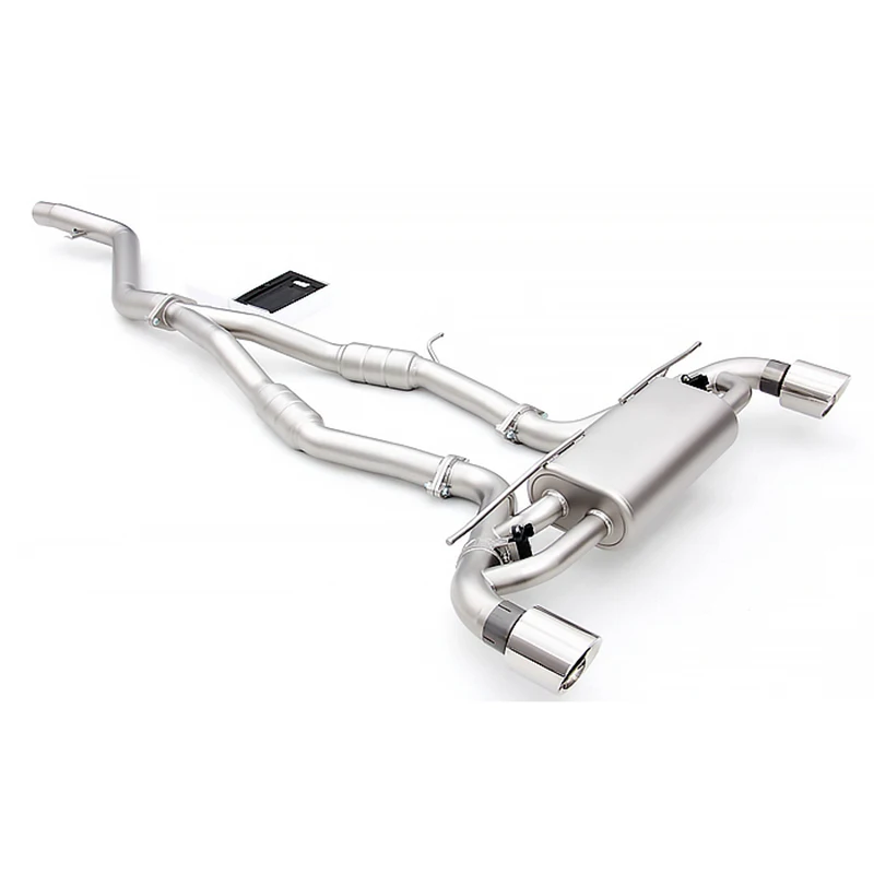 New Listing High Quality Stainless Steel Rear Exhaust System Muffler Motor Glossy Exhaust Pipe Carbon Fiber Blue for Toyota