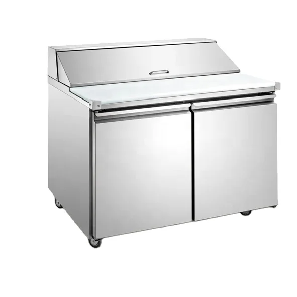 Новый продукт дверь из нержавеющей стали коммерческий холодильник промышленный кухонный морозильник для