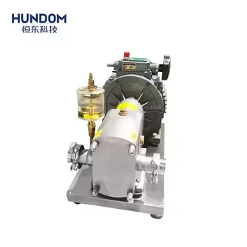 Horizontal Rotary Rotor Lobe Pump For Food Chocolate Cream Honey Transfer High Viscosity Liquid Transport Pump