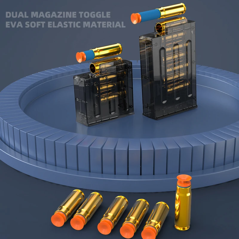 The Same PUBG Electric Automatic Sniper Rifle Rechargeable AWM Bolt jump shell EVA soft bomb launcher With ASSIMOV Color