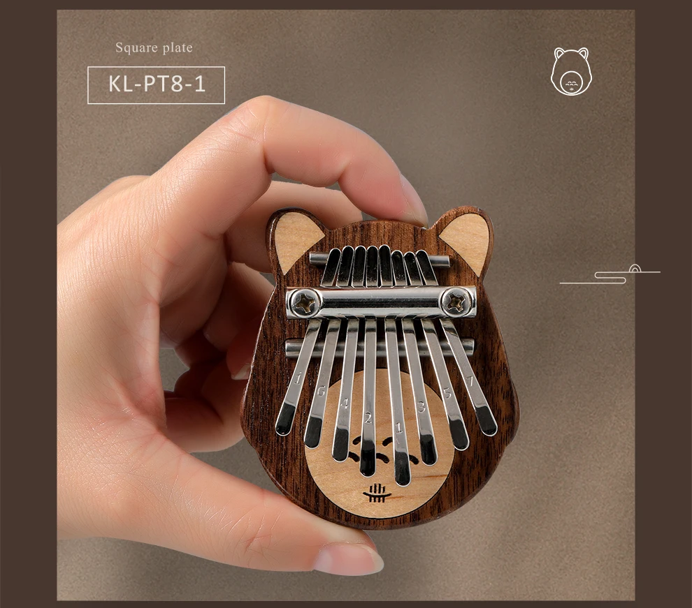 new design mini kalimba 8 notes pocket kalimba cut custom thumb piano