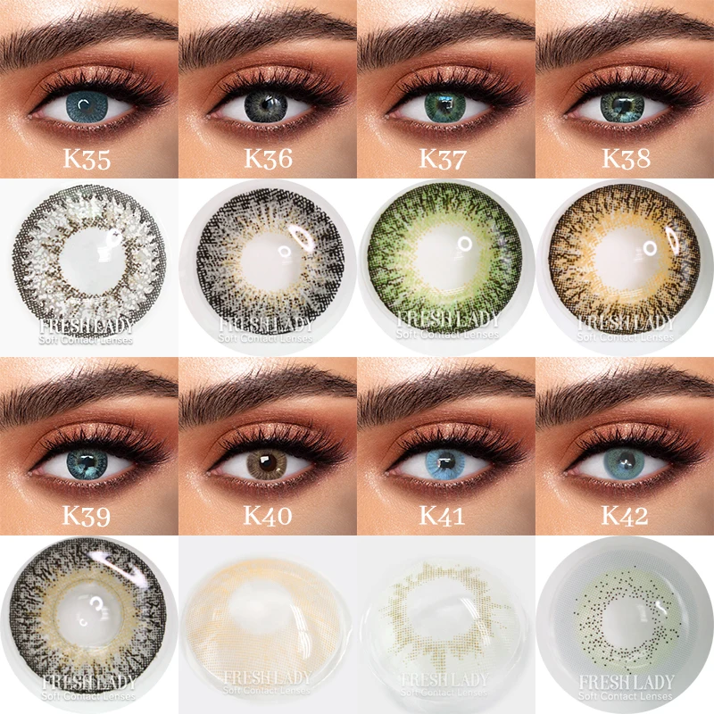 Linagguo Fresh Lady love story series Oxytocin wholesale cosmetic coloured contact lenses