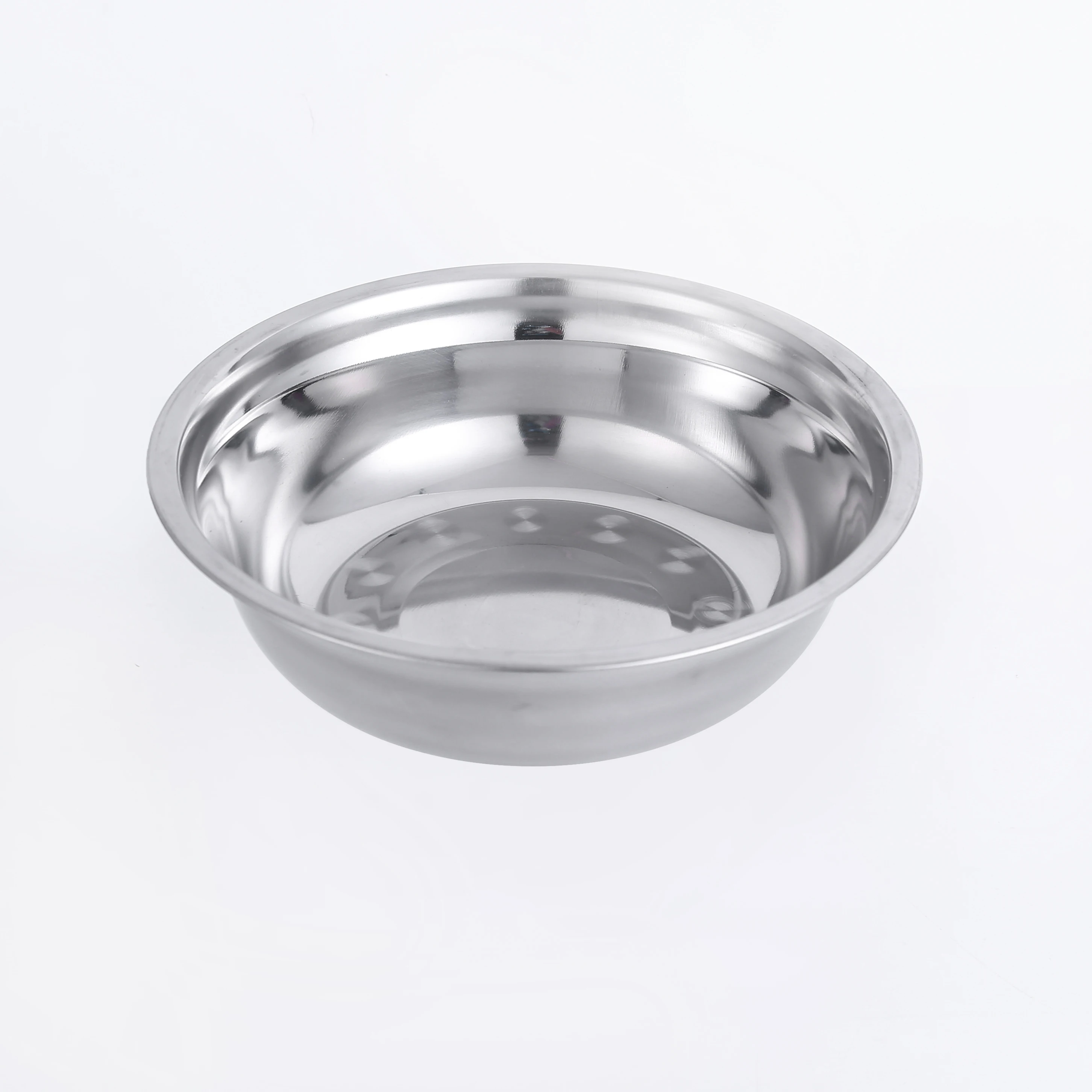 Multi-size kitchen stainless steel deep mixing bowl metal tableware soup bowl wholesale