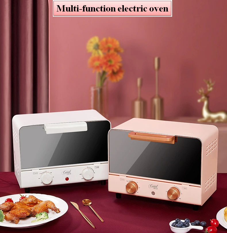 Мини-печь 750W 220V многофункциональный бытовой Электрический духовой шкаф интеллигентая (ый) сроки кухня выпечки тостер на гриле куриные