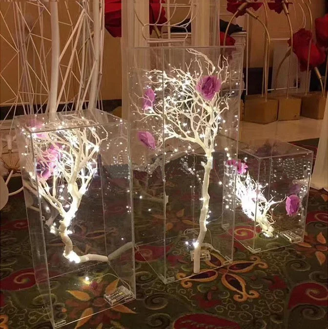 Хит продаж, прозрачная акриловая ваза для цветов, свадебная акриловая Цветочная подставка, Свадебный центральный кусок, фабрика ВАЗ