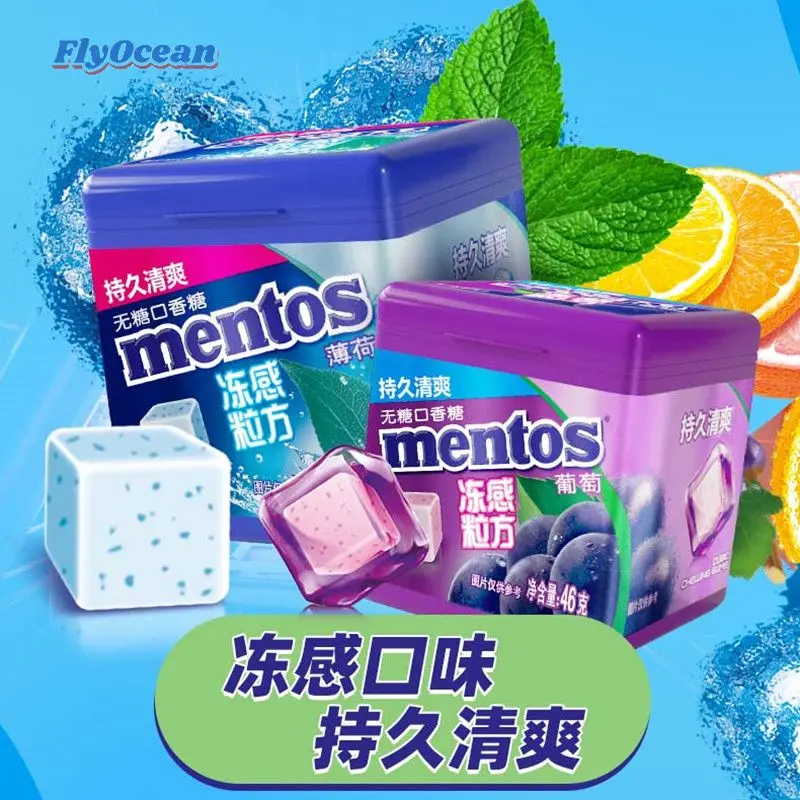 Wholesale Famous Brand Sugar-Free Fruit Minty Gum 46g Roll in Bulk Exotic Candy Packaging Hot Selling Minty Mints