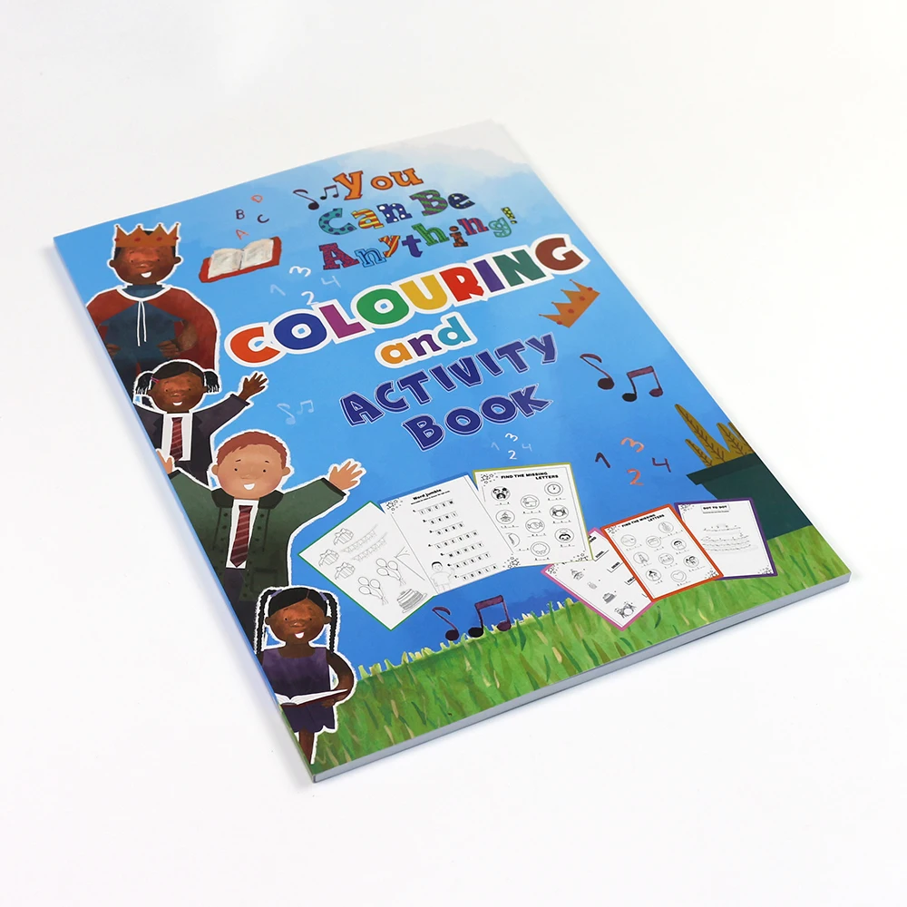 Custom Colorful children education english grammar book printing