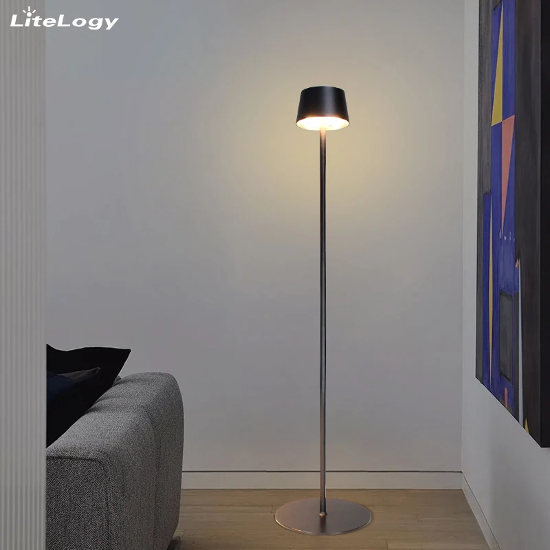 Luxury Modern Design Restaurant Hotel Indoor Decorative Minimalism Style Rechargeable bed side Floor lamp
