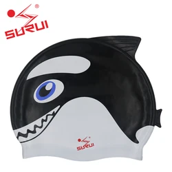 China Wholesale Oem Service Baby Silicone Swim Cap Silicone Kid With Logo cute fish swimming cap