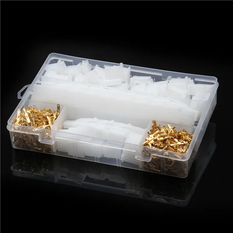580PCS Car Moto 50Sets Auto Electrical 2.8mm 2 3 4 6 9 Pin Wire Cable Connector Terminal with Storage Box