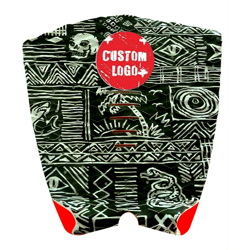 New design grooved Pure Surfing training SUP stand up race paddle board colored eva FOAM deck tail pad Adhesive surf skimboard