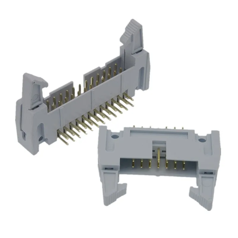 pcb connector pitch 2.54mm 6pin to 64 pin SMT vertical right pin box shrouded header IDC connector socket