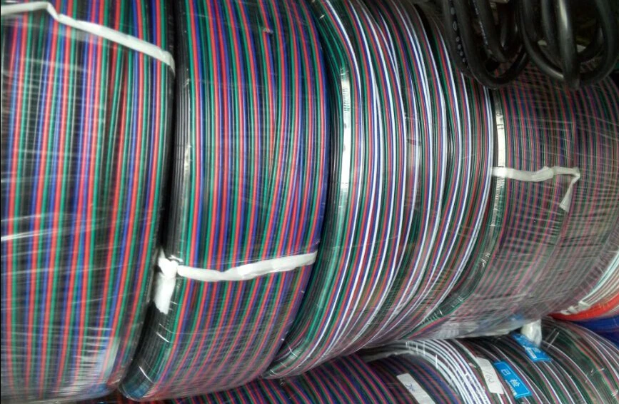 5pin Extension Cable Wire Cord 22 AWG Electrical Wire Ul certificate CL2 PVC Cable