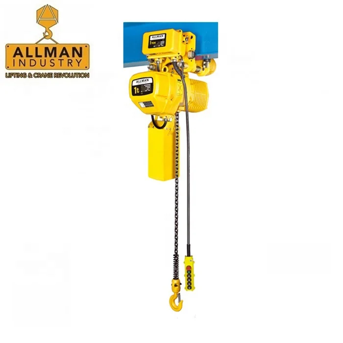 Hot sale single phase type 220V electric chain hoist 1 ton