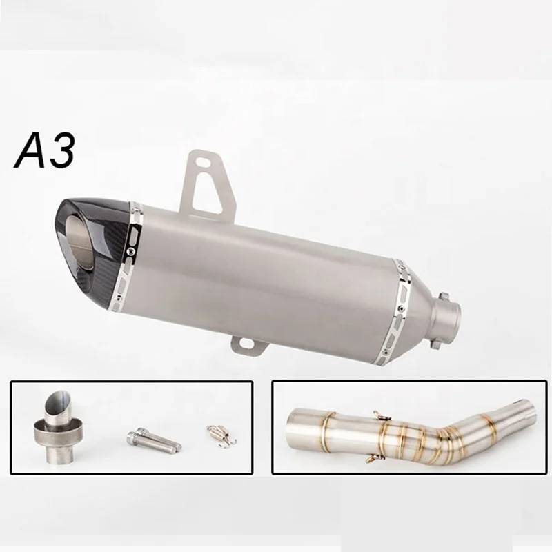 
Motorcycle Performance Muffler Exhaust Pipe For Vespa GTS300 GTS250 GTV 125 300 250 New arrived slip-on exhaust scooter exhaust 