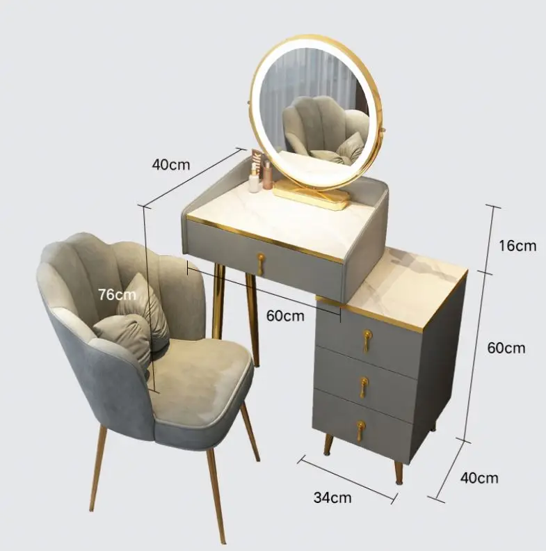High-end luxury dressing table storage cabinet