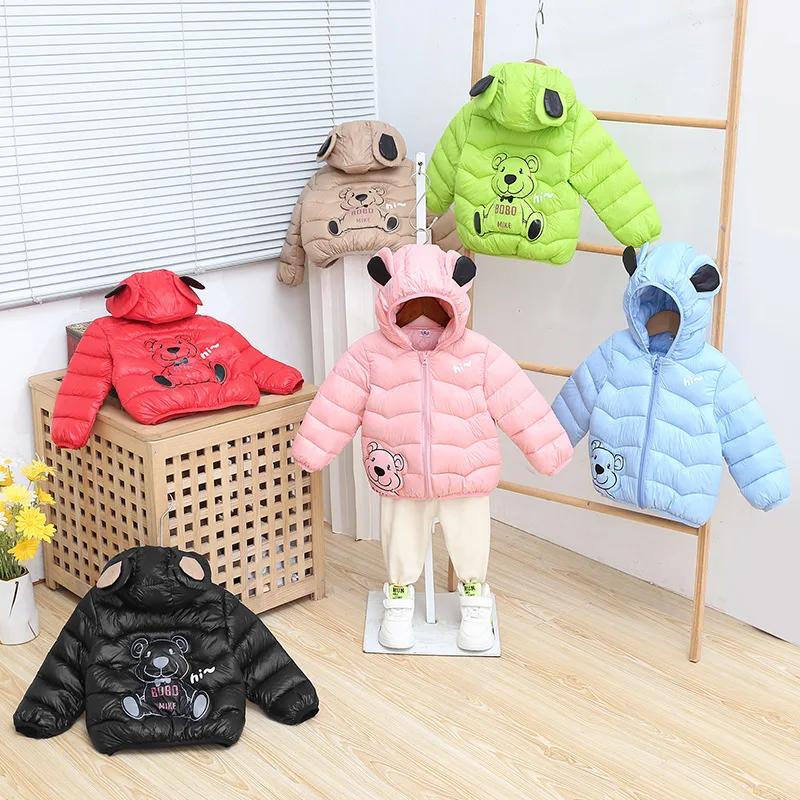 2024 New Lightweight Cotton-Padded Autumn And Winter Warm Cotton-Padded Jacket For Children 0-6 Years Old