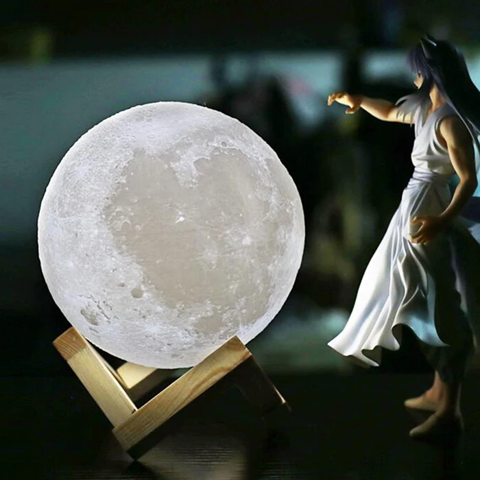 USB LED Charging Lampe Lune 3D Night Lamp Moon Shaped Lights Nightlight China for Kids Ngiht Lamp Battery Pat and Touch Control