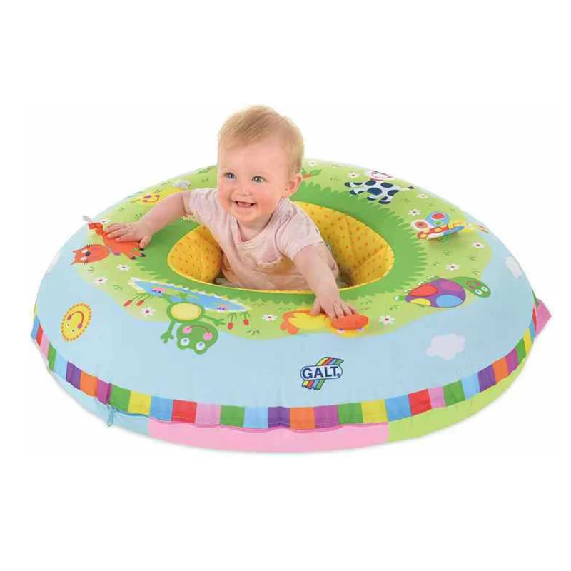 Inflatable Baby Activity Center Floor Seat inflatable covered baby rest and play ring tube