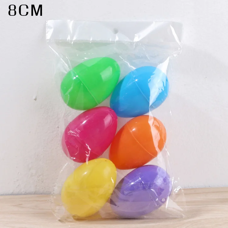 Colorful Assortment Surprise Toys Plastic Easter Egg Packaging Hollow Easter Egg For Sale