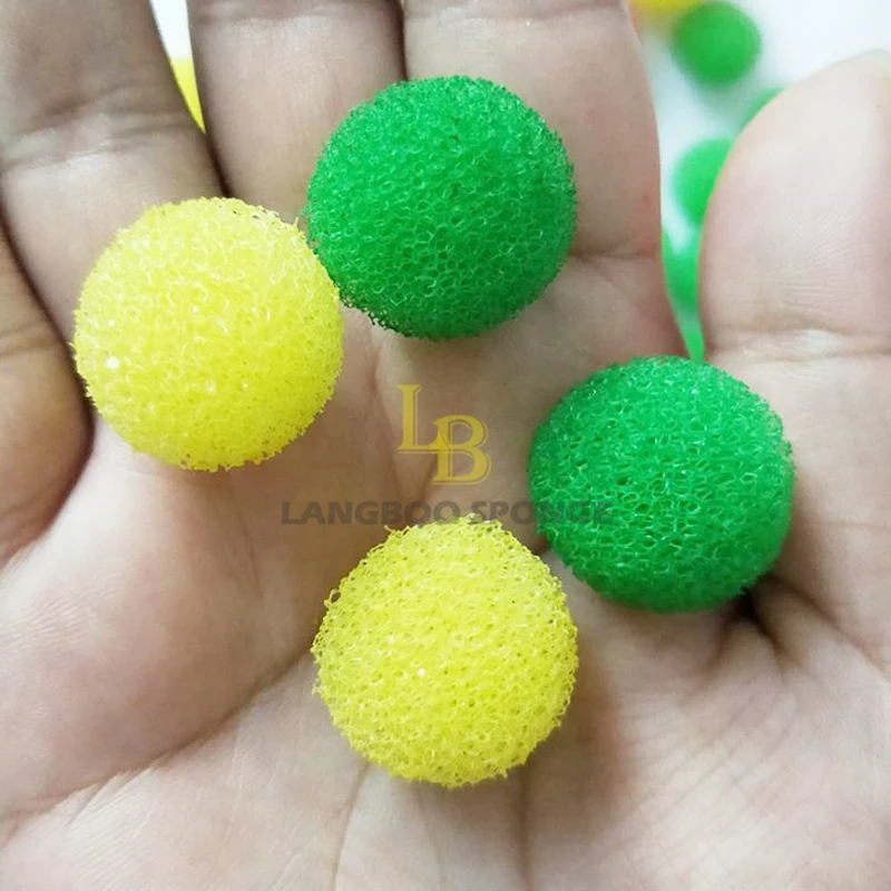 Eyelash pliers cleaning sponge ball color net coarse filter ball rough hole sieve water filter foam ball