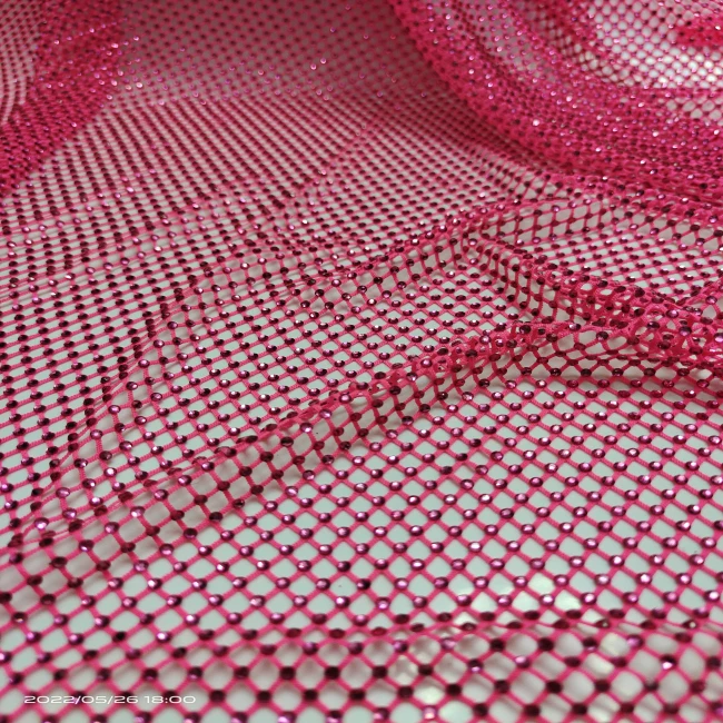 Wholesale SS10 soft stretch glass rhinestone mesh fabric crystal fabric rhinestone mesh for dress