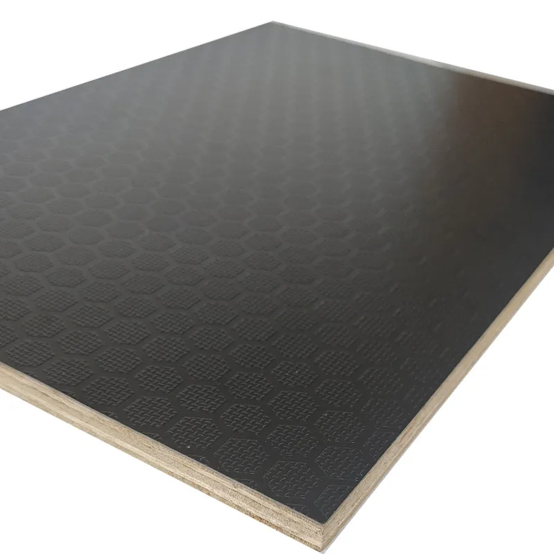 wbp brown film 5*5ft hexa anti slip film faced plywood for stage vehicle flooring