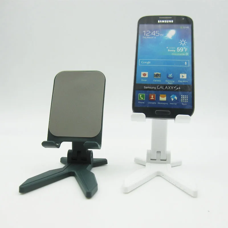 Plastic Height Adjustable Table Portable Phone Stand Folding Desktop