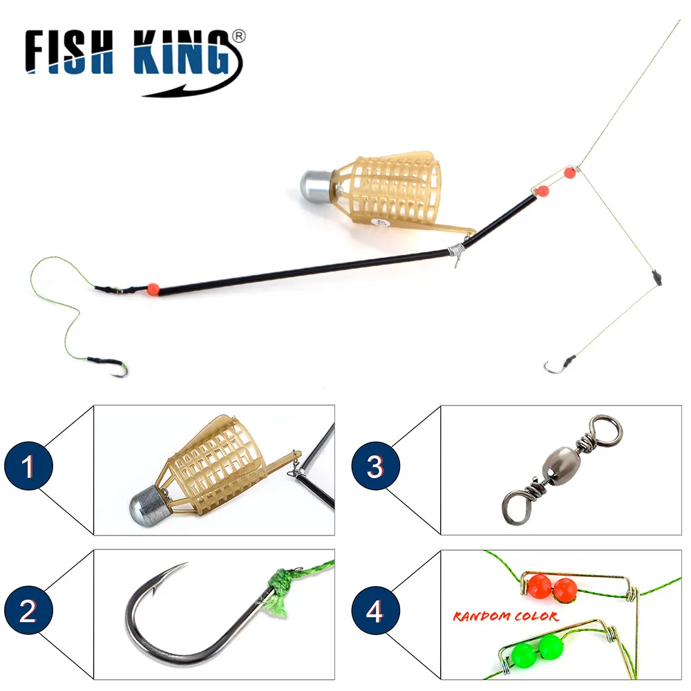 Fishing Feeder with Hook Carp Fishing Tackle Freshwater Saltwater 20g-80g Fishing Tool Pike Bass Bait